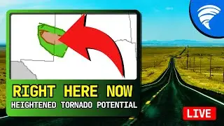 LIVE Storm Chase - Tornado potential heightened with of high plains insanity