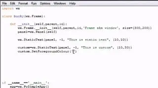 wxPython Programming Tutorial   7   Static Text   YouTube