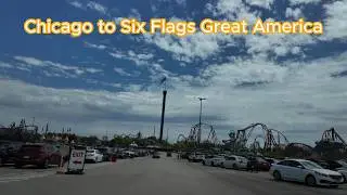 Driving from Chicago Loop to Six Flags Great America via I-94 Expressway