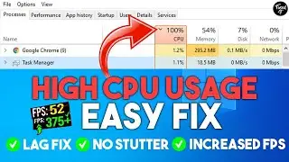 FIX CPU usage 100% & Optimize for gaming