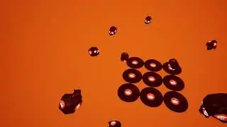 Vinyl Record and Skull - Unreal Engine