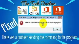 There was a problem sending the command to the program MS Office