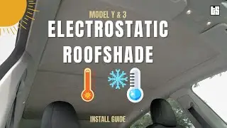 Tesla Roof Sunshade for Model Y and 3 - Electrostatic Version - Install Guide by Tesloid