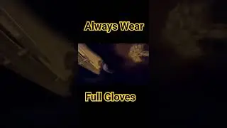 Lesson here: always wear full Gauntlet gloves they don't tear off when you wreck. 