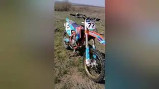 Мотокросс тренировки, старт, город Орехов