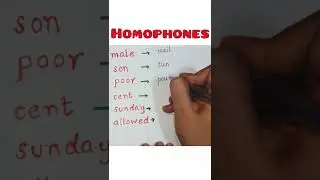 Homophones | Do you know? | general knowledge