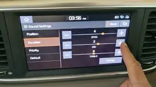 How to adjust sound settings in Kia Sportage
