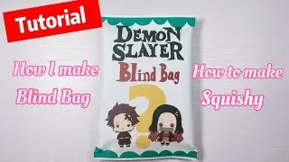 Demon Slayer 🍀 Tutorial How to make blind bag #diy #papersquishy #papercraft #ideas #nezuko