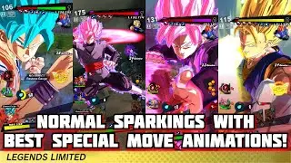 Normal Sparking's With Best Special Move Animations In Dragon Ball Legends