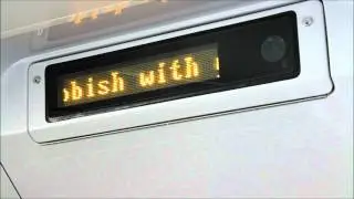 CityRail OSCAR H Set Train Internal Destination Indicator South Coast Line Helensburgh