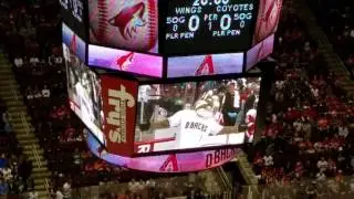 A.J. Pollock Ceremonial Puck Drop 3-16-17