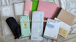 setting up my school backpack 🎒 packing for college with me!