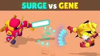 SURGE vs GENE | 21 Tests | Best Splitting Projectile Brawler in Brawl Stars!