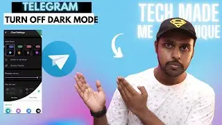 Turn on day mode on telegram | how to turn off dark mode on telegram
