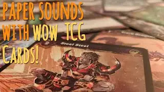 [ASMR] - Making paper sound's with my TCG cards and whisper for the first time! 4k video :D