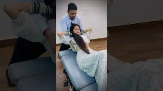 Chiropractic adjustment for thoracic pain 