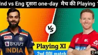 india vs england 2 ODI playing 11 today match