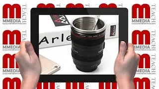 Thermos mug in the shape of the lens (unboxing, review, demo)