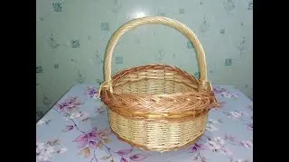как сделать корзину круглую пасхальную часть 1