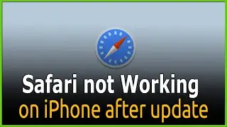 Safari not Working on iPhone after update
