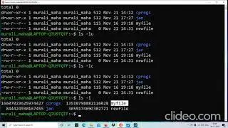 1) Input and Output redirection.  2) ls command options  3) Linux file timestamps.