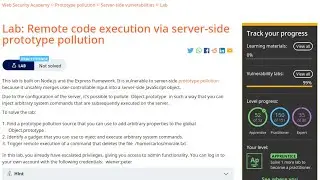 Web Security Academy | Prototype Pollution | 9 - Remote Code Execution Via Server-Side Prototype