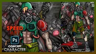 Speed Art of a Concept Character | Photoshop CC 2018