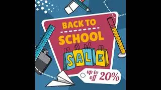 Back to School Sale | Animated Video Template