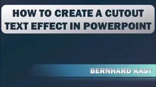 How to Create a Cutout Text Effect in PowerPoint