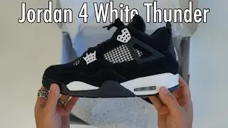 Jordan 4 White Thunder Review and On foot