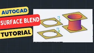 How to use Surface Blend Tool in Autodesk AutoCAD
