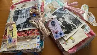 Vintage childhood themed junk journals