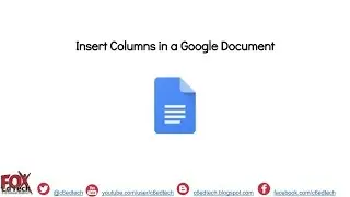 Insert Columns in a Google Document