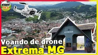 VOANDO DE DRONE DJI MINI 2 NO CENTRO DA CIDADE DE  EXTREMA MG