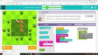Code.org 2021 - Course 3 - Lesson 6 - Bee Functions