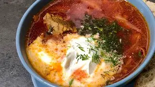 БОРЩ. Рецепт вкусного и красного борща. Как приготовить вкусный борщ
