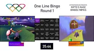 Ripto's Rage BingOlympics One Line Bingo | DarkLizzard vs Kiddeathrunner