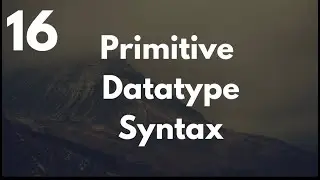 Primitive Datatype Syntax
