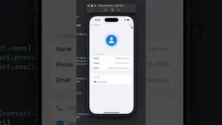 Simple Contacts SwiftUI 