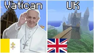 Countries with Official Minecraft Servers & Maps