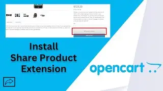 How to install Share Product Extension in OpenCart