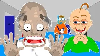 GRANNY THE HORROR GAME ANIMATION IN BALDI BASICS GAME #2 GRANNY & BALDI