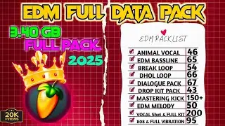 3.40 GB Full EDM Mixing Sample Pack 2025 || All In One EDM Sample Pack || High Quality || GP FLM