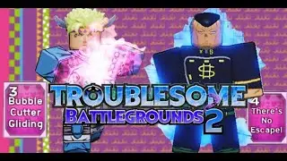 OKUYASU AND CAESAR SHOWCASE! Troublesome Battlgerounds 2 | Roblox | JoJo | Showcase |