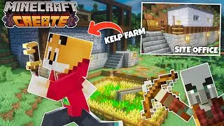 I built an AUTOMATIC KELP FARM in Minecraft Create Mod