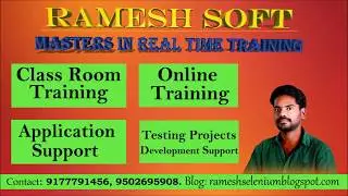 RAMESHSOFT: Session mechanism in Selenium || Selenium in Realtime