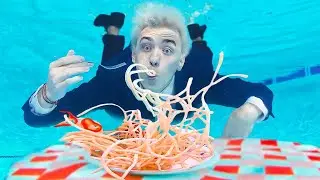 Eating a Full Meal Underwater