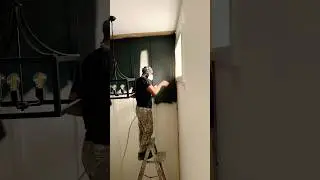 How to spray an accent wall