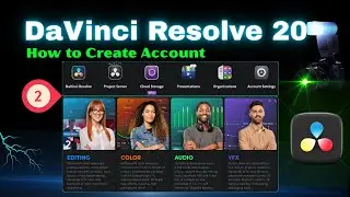 DaVinci Resolve Beginners Tutorial 2025:  How to Create Account on DaVinci Resolve 20