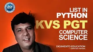 Python 04 Lists in Python - KVS PGT Computer Science